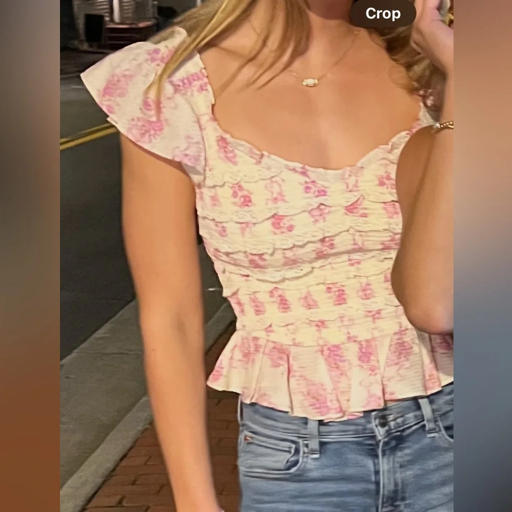 LoveShackFancy Ruffle Blouse - Picture 4 of 4